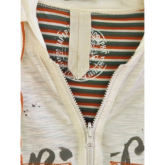 NAPAPIJRI Womens Geographics Full Zip Reversible Hoodie Jacket Sz Medium - Picture 3 of 16